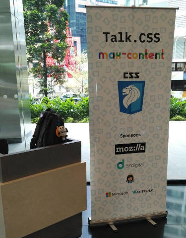 Talk.CSS standee