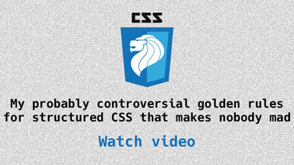 Link to structuring CSS video