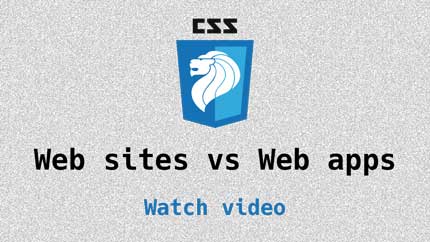 Link to Websites vs Web apps video