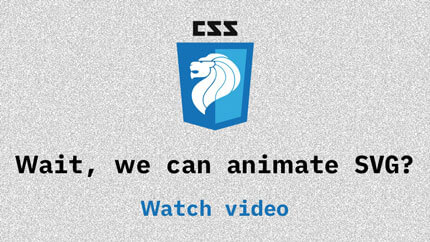 Link to Wait, we can animate SVG? video