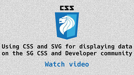 Link to Data Visualisation with CSS and SVG video