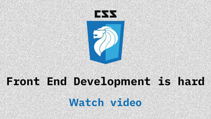 Link to Frontend development is hard video