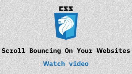 Link to Scroll Bouncing On Your Websites video