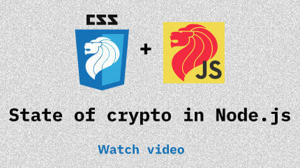 Link to State of crypto in Node.js video