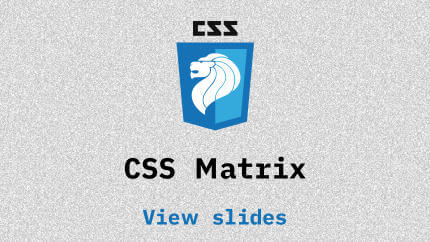 Link to CSS Matrix video